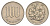 Япония 100 йен 1971 Yr. 46, Хирохито (1925-1989) Y 82 медно-никель 4647-1163