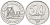 Венгрия 50 филлеров 1988 BP мост Елизаветы в Будапеште KM 574 алюминий UNC 4591-744