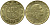 Италия 200 лир 1978 R, шестерня KM 105 алюминиевая бронза 4395-543