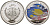 Палау 1 доллар 2008 серия вымирающие виды, амблиглифидодон лимонный (Amblyglyphidodon aureus), цветная эмаль KM 210 медно-никель PROOF 1091-3-24