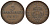 ПРУССИЯ 3 ПФЕННИГА 1867 B, ВИЛЬГЕЛЬМ I (1861-1888) KM 482 медь 186-611