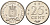 Нидерландские Антилы 25 центов 1971 Юлиана (1948-1980) KM 11 никель 4564-468