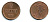 РОССИЯ ДЛЯ ФИНЛЯНДИИ 5 ПЕННИ 1915 НИКОЛАЙ II KM 15 медь 540-352