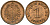 Германия 1 пфенниг 1875 A, Вильгельм I (1871-1888) KM 1, J. 1 медь aUNC 1525-122