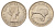 Новая Зеландия 2 шиллинга (флорин) 1962 Елизавета II (1952-2022), птичка киви KM 28.2 медно-никель UNC 4672-313