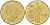 Монако 10 сантимов 1982 Ренье III (1949-2005) KM 142 алюминиевая бронза 188-1053