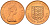 Джерси 2 пенса 1975 герб, Елизавета II (1952-2022) KM 31 бронза UNC 4367-423