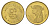 Египет 50 пиастров 2010 KM 942.2 сталь плакированная латунью UNC 4673-752