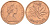 Канада 1 цент 1976 Елизавета II (1952-2022), кленовый лист KM 59.1 бронза 188-754