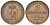Рейсс-Шлейц 3 пфеннига 1864 A, Генрих XXII (1859-1867) KM 70 медь 68-842