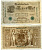 ГЕРМАНИЯ 1000 МАРОК 1910 ЗЕЛЕНАЯ ПЕЧАТЬ, 7 ЦИФР В НОМЕРЕ Pick 45b бумага 3295-120-3-2