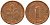 ФРГ 1 пфенниг 1985 D KM 105, J.380 сталь плакированная медью 4602-764