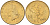 Италия 20 лир 1991 R, дубовый лист KM 97.2 алюминиевая бронза  UNC  4594-827