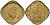Британская Индия 1/2 анна 1942 Георг VI (1936-1952) KM 534b никель-латунь UNC 94-837