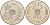 ДАНИЯ 25 ЭРЕ 1983 R; B, МАРГРЕТЕ II (1972-) KM 861.3 медно-никель 94-921
