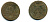 РОССИЯ 1 ДЕНЬГА 1739 медь 29-516