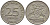 Тринидад и Тобаго 25 центов 1966 герб KM 4 медно-никель 4396-639