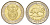 ЮАР 5 рандов 2013 биметалл UNC 4626-922