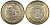 Мексика 10 песо 1998 Мо, бог Тонатиуха с огненной маской KM 616 биметалл UNC 4367-1045