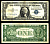 США 1 доллар 1957 Серия A, Джордж Вашингтон Pick 419 a бумага 2119-24-2-1