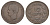 Греция 10 лепт 1870 B, Георг I (1863-1913) KM 43 медь 4653-734