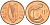 Ирландия 1 пенни 1990 птичка KM 20а сталь плакированная медью UNC 92-157