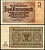 Германия 2 рентенмарки 1937 8 цифр в номере, серия B Pick 174 b (2), Rosenberg 167с бумага аUNC 7217-84-2-1