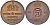 Швеция 5 эре 1958 T;S, Густав VI Адольф (1950-1973) KM 822 бронза 32-1143