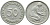 ФРГ 50 пфеннигов 1949 F KM 104, J. 379 медно-никель 4392-1023