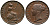 Великобритания 1/2 пенни 1855 Виктория (1837-1901) KM 726, Spink 3949 медь  1518-632