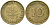 ФРГ 10 пфеннигов 1950 G KM 108, J.383 сталь плакированная латунью 4681-1122