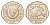 Кипр 50 центов 1994 похищение Европы KM 66 медно-никель 3459-821