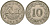 Мальта 10 центов 1972 баржа Великого магистра KM 11 медно-никель 4137-926