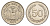 Эквадор 50 сентаво 1971 редкий год KM 81 сталь плакированная никелем UNC 4641-612