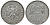 ФРГ 2 марки 1951 D J 386, KM 111 медно-никель плакированный никелем 4681-633