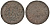 Французская осада Антверпена (Нидерланды) 5 сантимов 1814 монограмма Людовика XVIII KM 4.1 медь 503-633