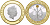 Австралия 10 долларов 2000 миллениум, серебро, позолота KM 511 биметалл PROOF 11-091-43