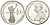 Франция 1/4 евро 2004 Французская Гвиана, ESSAI (пробник), тираж 2000 экземпляров X E11 серебро PROOF 1530-611