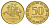 Литва 50 центов 1999 KM 108 никель латунь UNC 4624-654