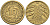 ГЕРМАНИЯ 10 РЕНТЕНПФЕННИГОВ 1923 А KM 33, J. 309 алюминиевая бронза 4401-342