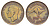 Австралия 1/2 пенни 1951 Георг VI (1936-1952), кенгуру KM 42 бронза 4150-446
