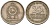 Шри-Ланка 25 центов 1975 KM 141.1 медно-никель 4567-212