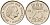 Нидерланды 25 центов 1972 Юлиана (1948-1980) KM 183 никель    4598-465