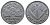 Франция 2 франка 1943 правительство Виши KM 904.1 алюминий 261-456