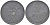 Дания 2 эре 1960 C; S, Фредерик IX (1947-1972) KM 840.2 цинк 67-315