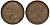 БЕЛЬГИЯ 50 САНТИМОВ 1953 BELGIQUE KM 144 бронза 72-912