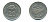 Малайзия 20 сенов 2002 цветок KM 52 медно-никель 3999-641