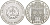 Франция 100 франков - 15 экю 1990 Карл I Великий (742-814) KM 989 серебро PROOF 01-173-25