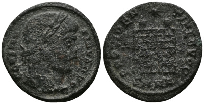 Римская Империя нуммий 324 - 325 Константин I Великий PROVIDENTIAE AVGG Никомедия Very fine RIC 90 бронза 1073-6-57