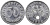Германия 50 рейхспфеннигов 1939 A J. 372, KM 96 алюминий  UNC  00-822-36